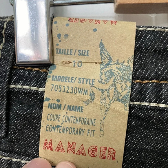 NWT Deadstock Manager Contemporary  Fit Medium Rise Y2K Style Jeans - Picture 3 of 6